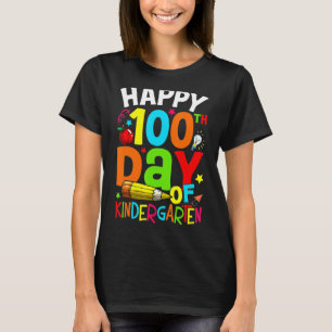 T-shirt 100 Jours D'Enfants De La Maternelle Mignonne Joye