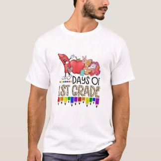 T-shirt 100 jours d'enseignant de première année