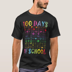T-shirt 100 Jours D'Enseignant Enfants Étudiant Garçon Fil