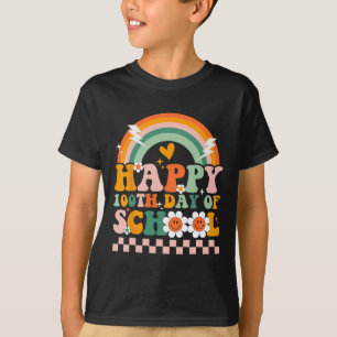 T-shirt 100 Jours D'Enseignant Enfants Retro Super 100e
