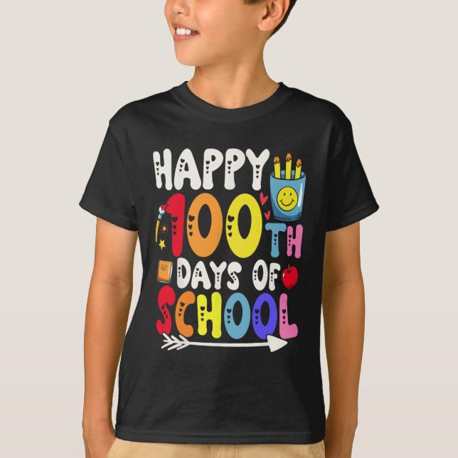 T-shirt 100 Jours D'Enseignant Et D'Étudiant 1 (Devant)