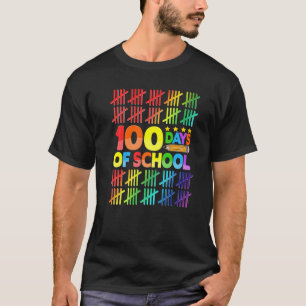 T-shirt 100 Jours D'Enseignant Les Enfants Joyeux 100E Jou