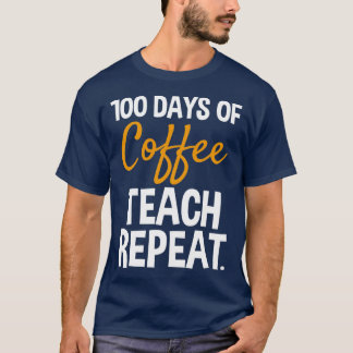 T-shirt 100 jours d'enseignant scolaire 100 jours