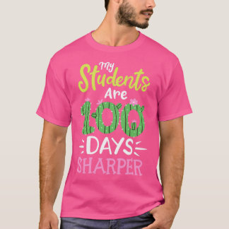 T-shirt 100 jours d'enseignant scolaire 4