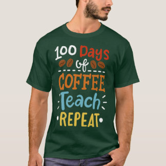 T-shirt 100 jours d'enseignant scolaire 6