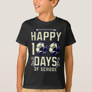 T-shirt 100 Jours D'Enseignant Soccer 100E Jour Pour Bo