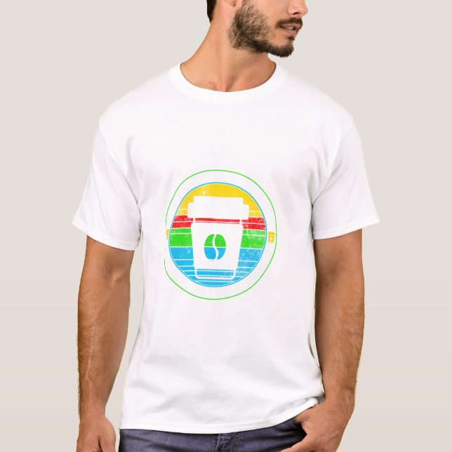 T-shirt 100 Jours D'Enseignement Du Café Répéter 100 Jours (Devant)