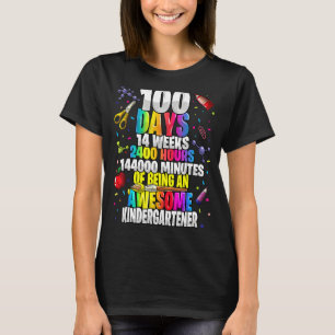 T-shirt 100 Jours d'être un merveilleux jardin d'enfants 1