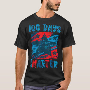 T-shirt 100 Jours Drapeau américain plus intelligent Joyeu
