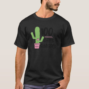 T-shirt 100 Jours Enseignants Cactus Sharper Joyeux 100ème