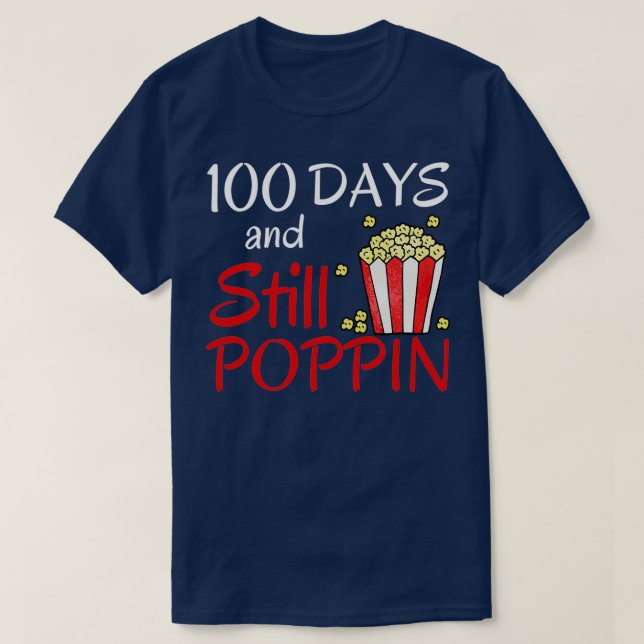 T-shirt 100 Jours Et Encore Poppin Popcorn 2 (Design devant)