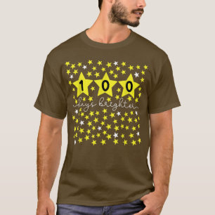 T-shirt 100 Jours Étoiles plus brillantes 100e Jour de l'é