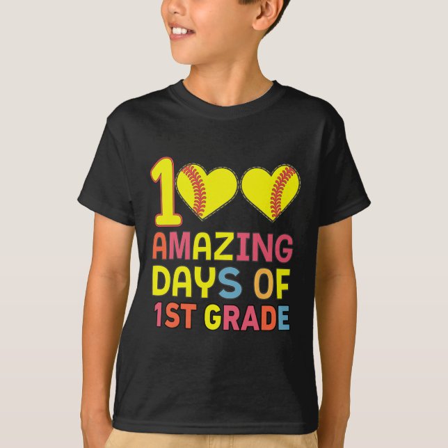 T-shirt 100 Jours Extraordinaires De 1Ere Classe Softbyll  (Devant)