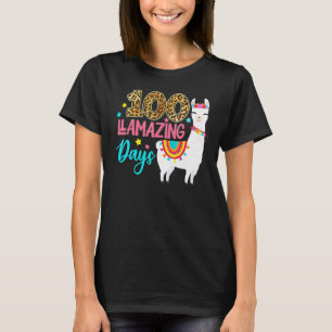 T-shirt 100 Jours Incroyables Lama 100ème Jour D'école Ens