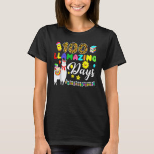 T-shirt 100 Jours Incroyables Lama 100ème Jour D'école Ens