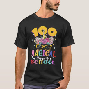 T-shirt 100 Jours Magiques De L'École Face À Mignonne Unic