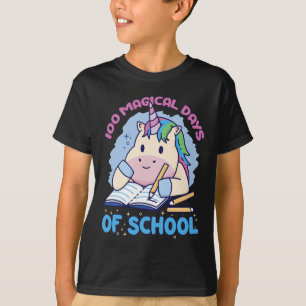 T-shirt 100 Jours Magiques De L'École Unicorne 100 Jours D