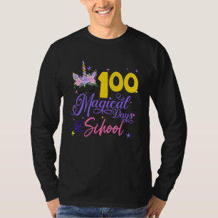 T-shirt 100 Jours Magiques De L'École Unicorne Enseignant 