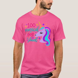 T-shirt 100 Jours Magiques De Lycée Licorne