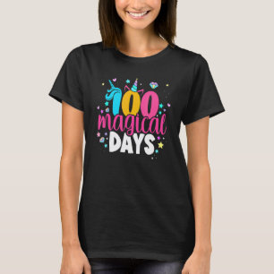 T-shirt 100 Jours Magiques Licorne Mignonne 100 Jours D'Éc