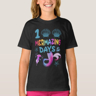 T-shirt 100 Jours Mermazing Fille Sirène Happy