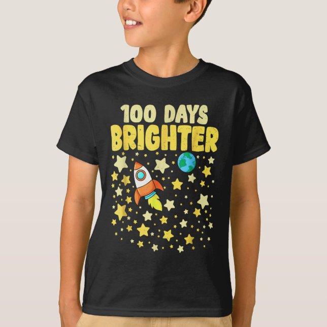 T-shirt 100 Jours Plus Brighton 100E Jour D'Astronaute Sco (Devant)