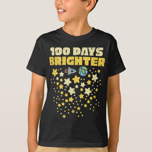 T-shirt 100 Jours Plus Brighton 100E Jour D'Étoiles (Devant)