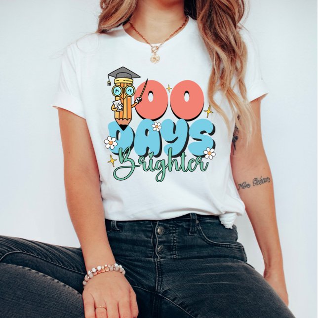 T-shirt 100 Jours plus brillants (Créateur téléchargé)