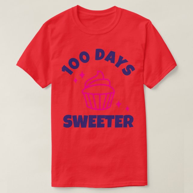 T-shirt 100 Jours Plus Doux 100 Jours D'École 2 (Design devant)