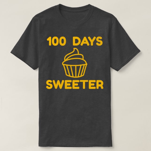 T-shirt 100 Jours Plus Doux 100 Jours D'École 8 (Design devant)