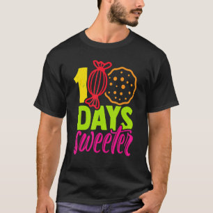 T-shirt 100 Jours Plus Doux 100e Jour d'École Filles Enfan