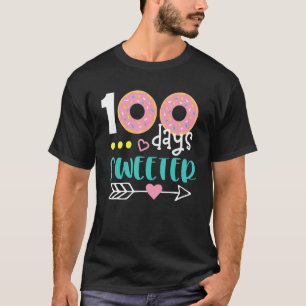 T-shirt 100 Jours plus doux 100e Jour des filles de l'écol