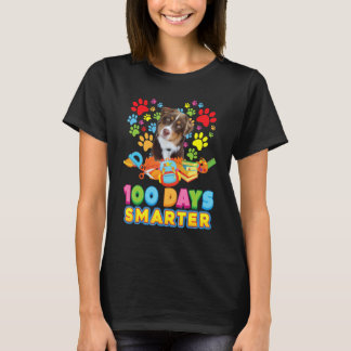 T-shirt 100 jours plus intelligent empreintes de patte de