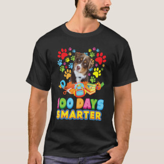 T-shirt 100 jours plus intelligent empreintes de pattes de