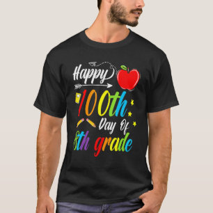 T-shirt 100 jours plus intelligent huitième année 100e jou