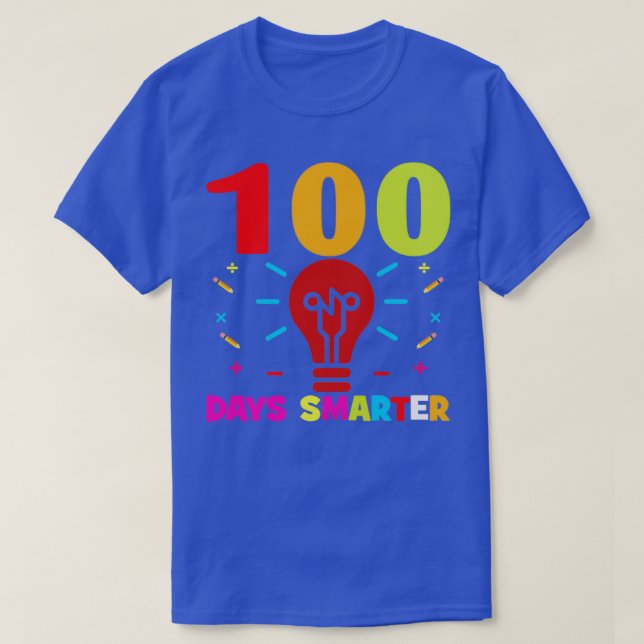 T-shirt 100 Jours plus intelligent Il est drôle 100e Jour  (Design devant)
