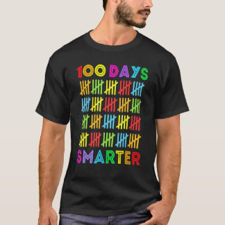 T-shirt 100 Jours Plus Intelligent Joyeux 100ème Jour D'Éc