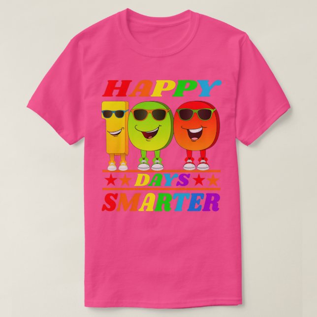 T-shirt 100 jours plus intelligent s 2 (Design devant)