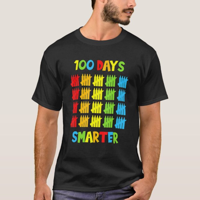 T-shirt 100 jours plus intelligents enseignants enfants en (Devant)
