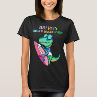 T-shirt 100 Jours Plus Près Des Vacances D'Été 100 Jours D