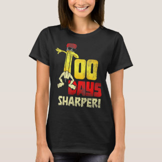 T-shirt 100 Jours Plus Sharper Dab Pencil Étudiants Enfant