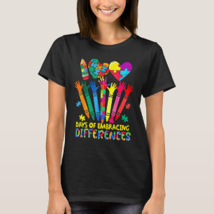 T-shirt 100 jours pour embrasser les différences Sensibili