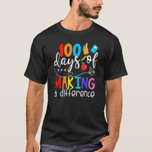 T-shirt 100 jours pour faire une différence 100e jour d'éc