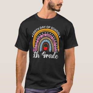 T-shirt 100 jours Rainbow Teacher 5e année Teachers Day Le