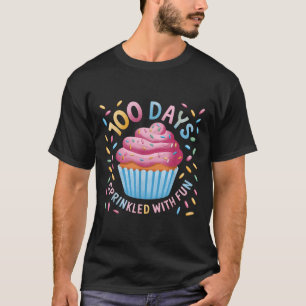 T-shirt 100 Jours Saupoudrés Avec Amusants 100E Jour De L'