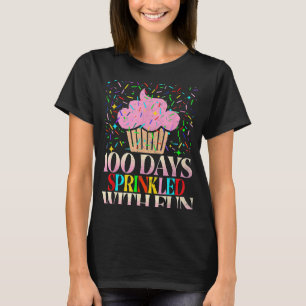 T-shirt 100 Jours Saupoudrés De Cupcake Fun 100E Jour De S