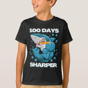 T-shirt 100 Jours Sharper Shark Plaisir 100 Jours D'École