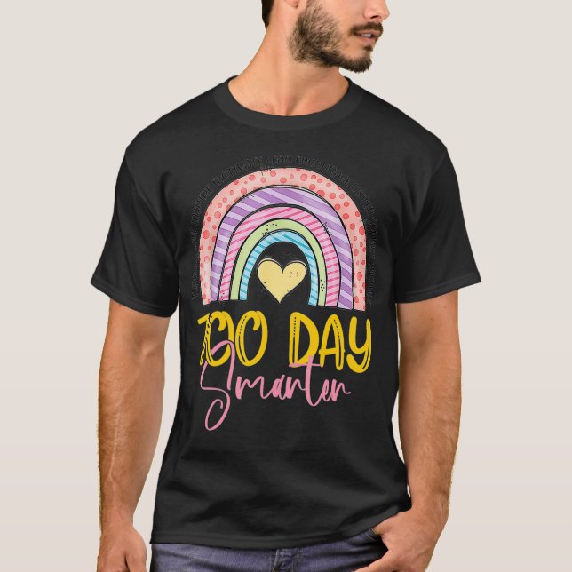 T-shirt 100 Jours Smarter 100 Jours De L'École Rainbow Tea (Devant)