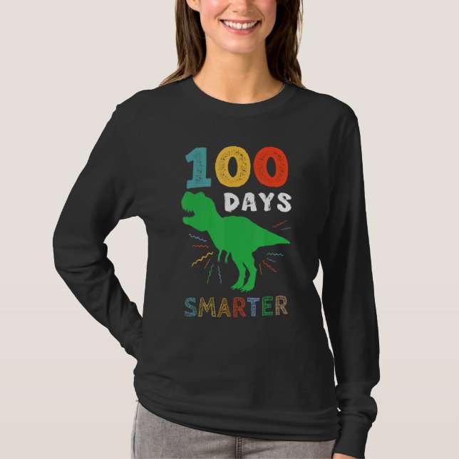 T-shirt 100 Jours Smarter 100e Jour d'école pour enseignan (Devant)
