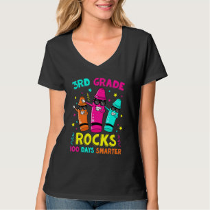 T-shirt 100 jours Smarter 3e année Crayons 3e année Rock 3